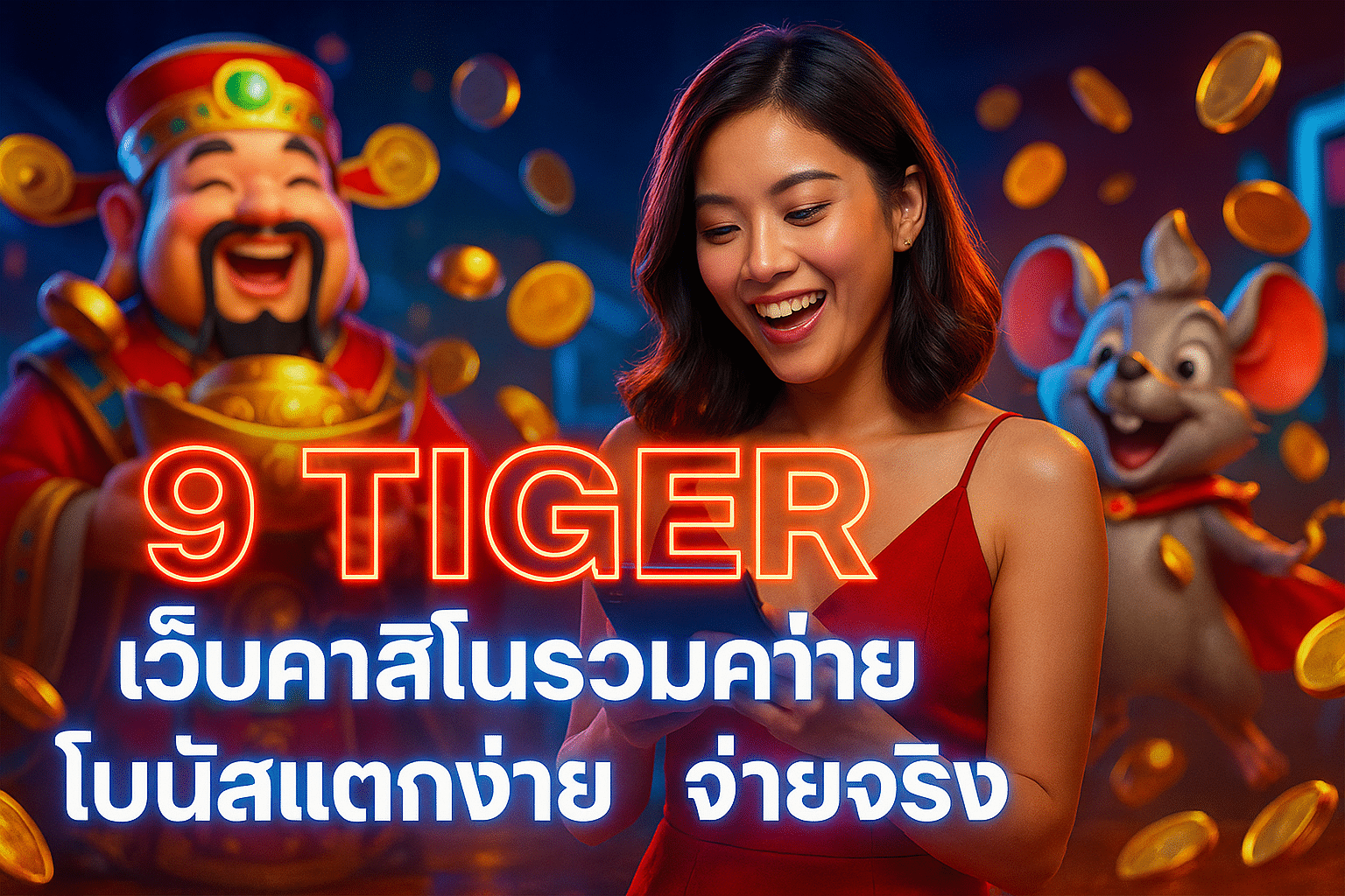 9 TIGER เว็บคาสิโนรวมค่าย โบนัสแตกง่าย จ่ายจริง
